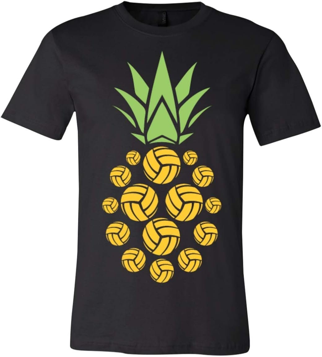 Pineapple Volleyball Funny Unisex Jersey ShortSleeve TShirt Clothing, Shoes