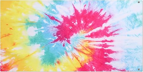 Toalla de playa de teñido anudado, para viajes, al aire libre, camping, microfibra, sin arena, absorbente, toalla de baño, manta de playa, toalla de