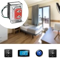 Vista 8 de Transformador de timbre de puerta de 24 V 40 VA, núcleo de cobre resistente para Ring Pro/2 y Nest Hello, fuente de alimentación cableada fácil