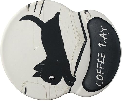 Miniatura 4 de dohobby Soporte de muñeca de gel cómodo negro almohadilla de ratón a prueba de agua lindo reposamuñecas almohadilla oficina