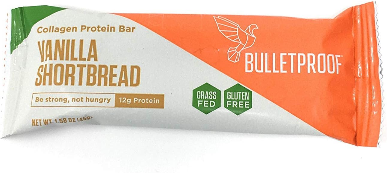 Bulletproof Collagen Protein Bars 12 Bars (Vanilla Shortbread)