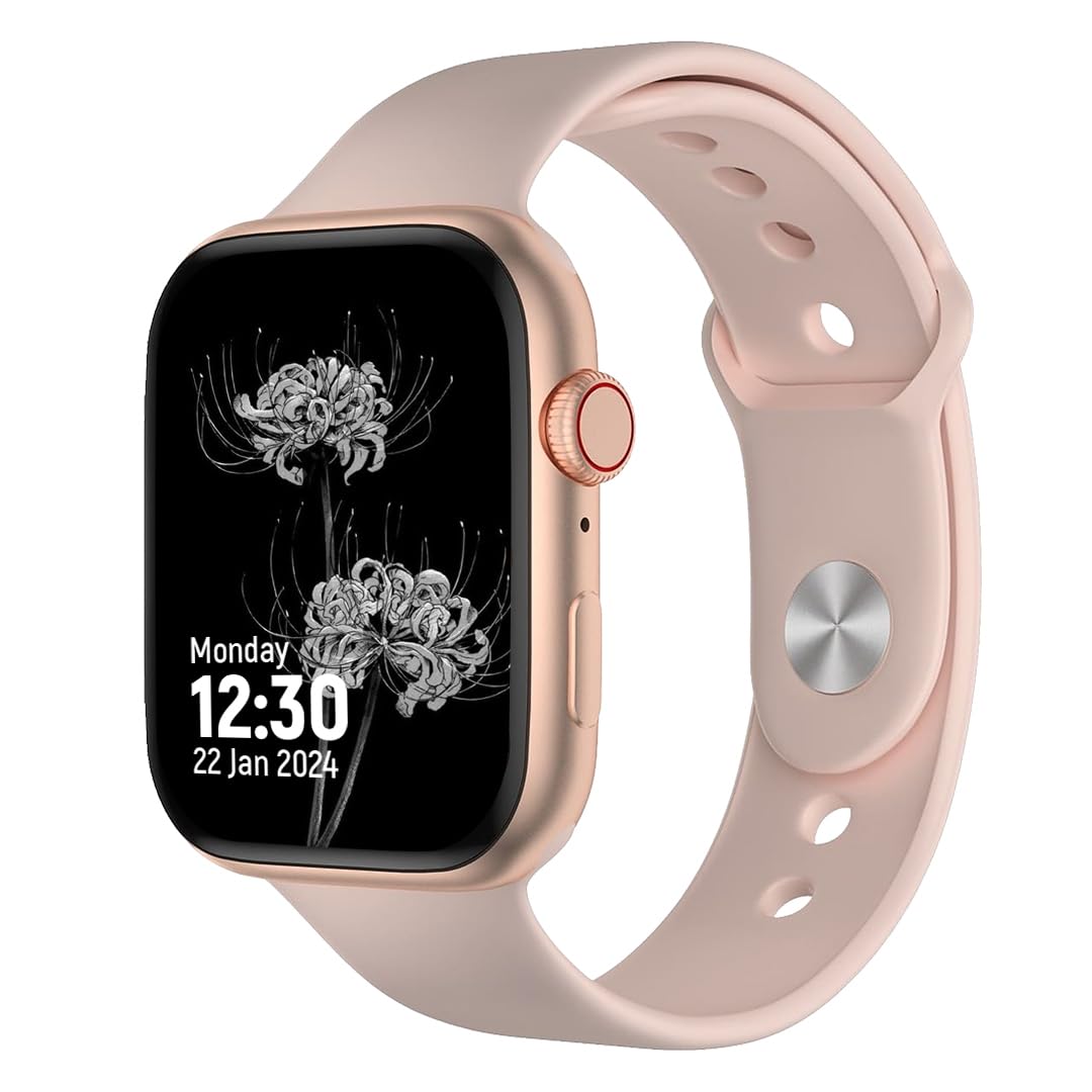 PunnkFunnk Smart Watch for Men Women, 1.39" Smartwatch for Android & iOS, Answer/Make Call, Voice Assistant, IP68 Waterproof Fitness Activity Tracker, 100+ Sport Modes, Pink(Made by MELBON)