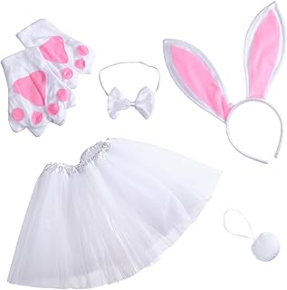 Gogogmee 1 Conjunto De Tiara De Orelha De Coelho Para Crianças Scrunchies Tiaras De Criança Terno Infantil Orelhas De Coelho Tiara De Coelho Tiara De Coelho Fada Tutu Traje Performance De