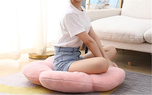 Miniatura 5 de Lindo cojín de felpa con diseño de flores, almohada cómoda e informal para oficina, sala de estar, decoración de cama, cojín simple para decoración
