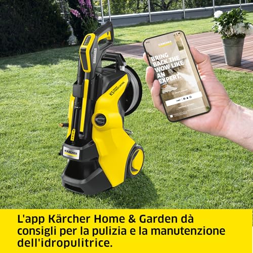 KäRcher Idropulitrice K 5 Premium Power Control Flex, Pressione Max. 145 Bar, Portata 500 L/H, Area Di Lavoro 40 M²/H, Incl. Tubo Flex E Pistola Alta Pressione, Ugello Rotante, Lancia - 4