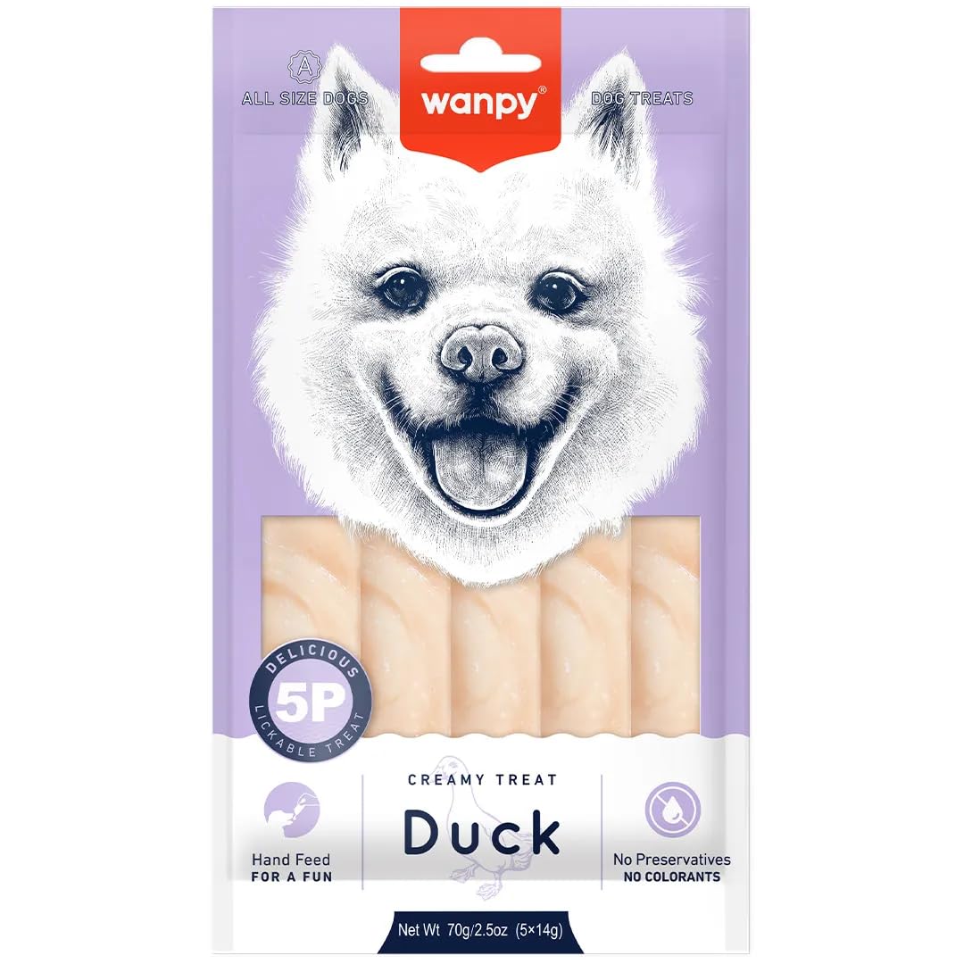 Wanpy Ördekli Krema Köpek Ödülü 5 X14 Gr