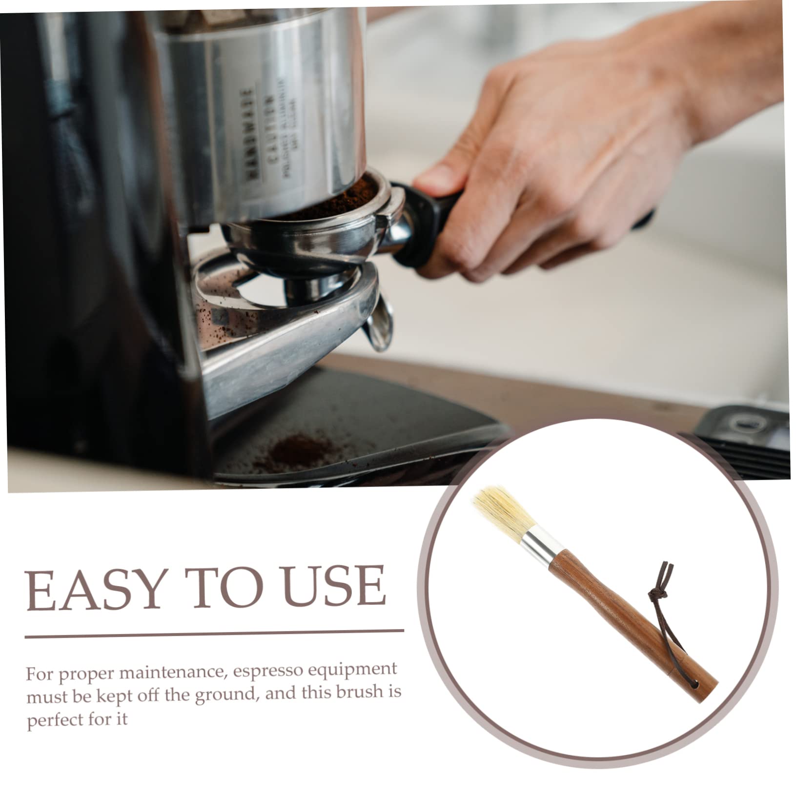 Amosfun 3 Piezas Cepillo De Limpieza De Cepillo Para Cafetera Maquinas De Espresso Herramienta De Limpieza De Cafetera Cepillo De Limpieza De Café En Polvo Cepillo De Cafe Melena