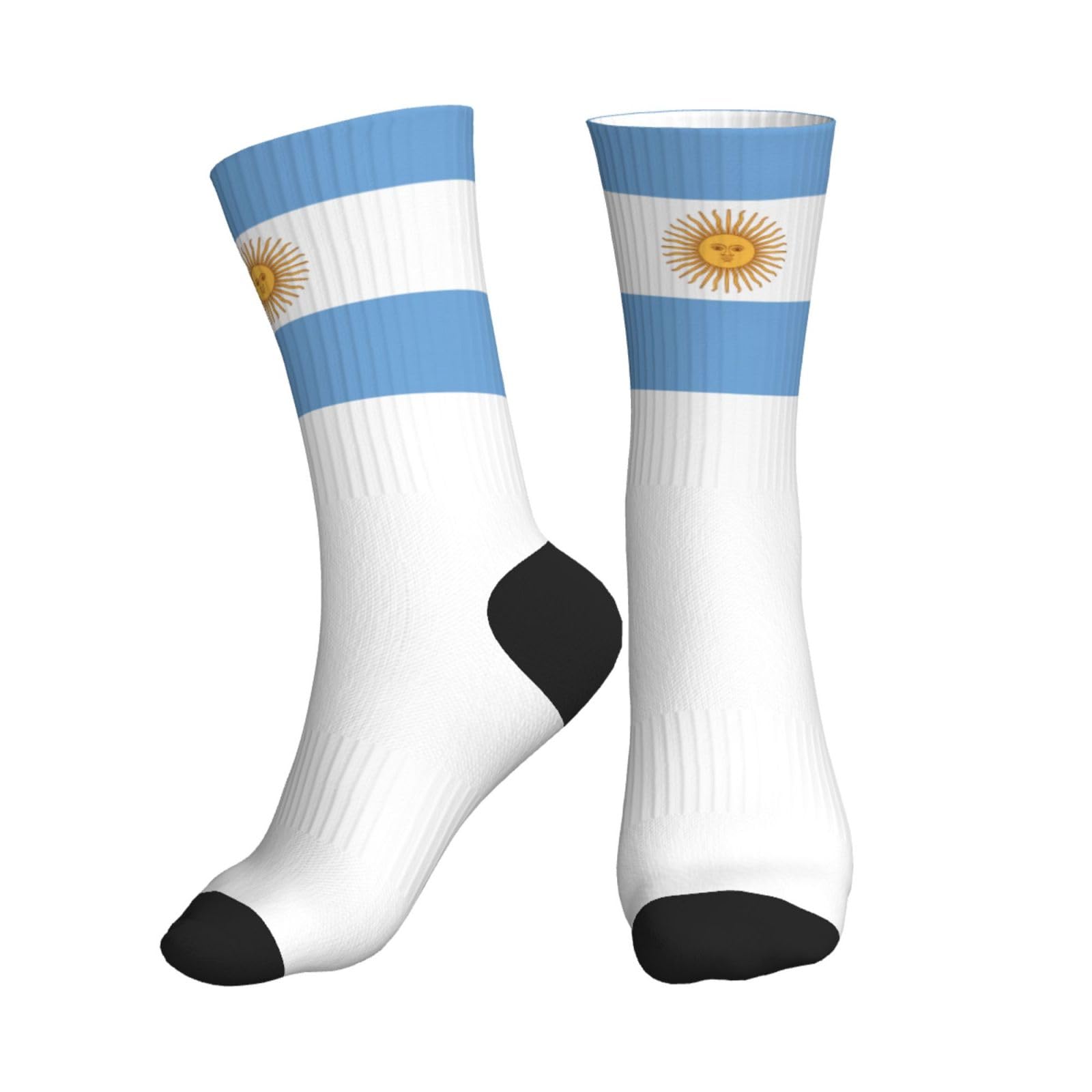 KWQDOZF Flag Of Argentina Portable Socks Mid-Tube Sports Socks For Sports And Daily Wear for Women and Men