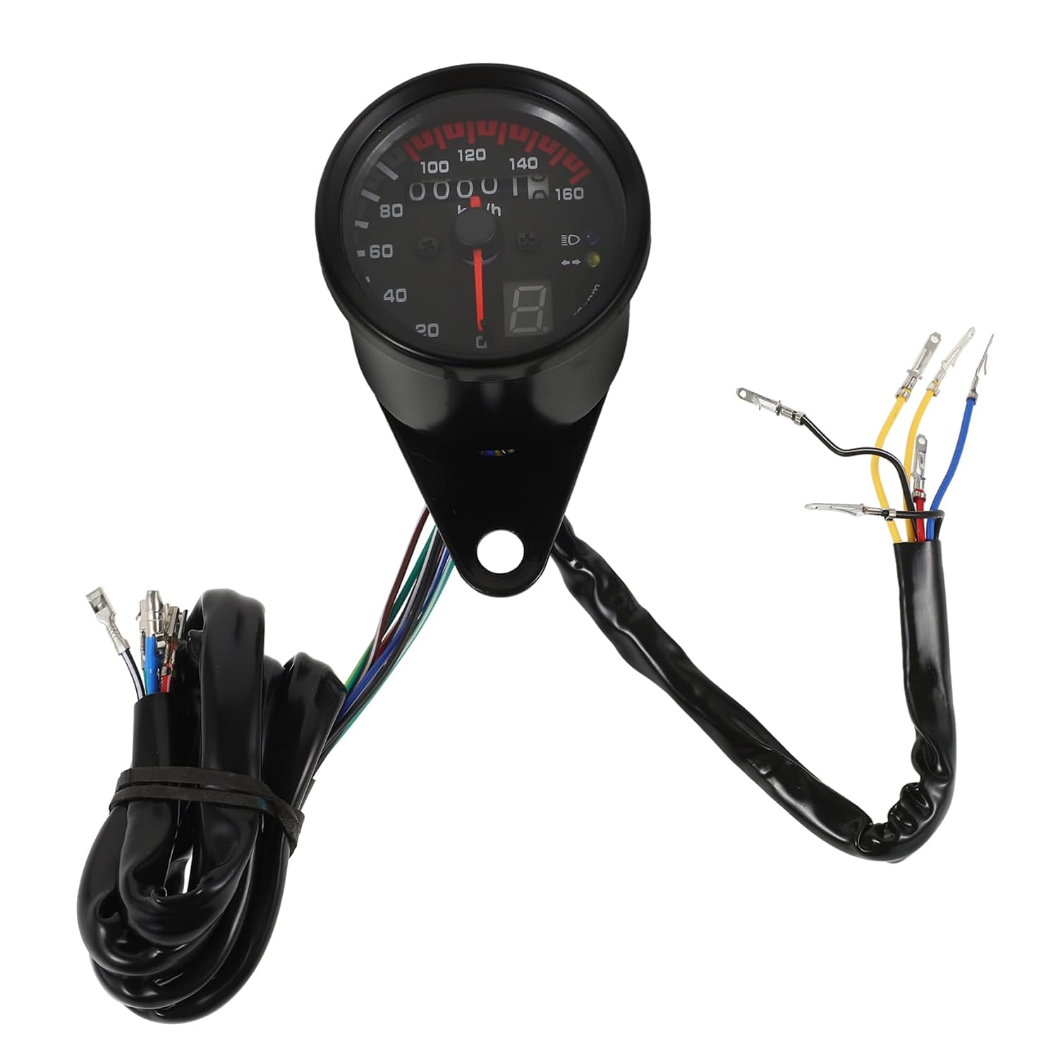 GLEAVI Motorcycle Accessories Digital Odometer Speedometer Modified Gauge Bright Led Display for Men