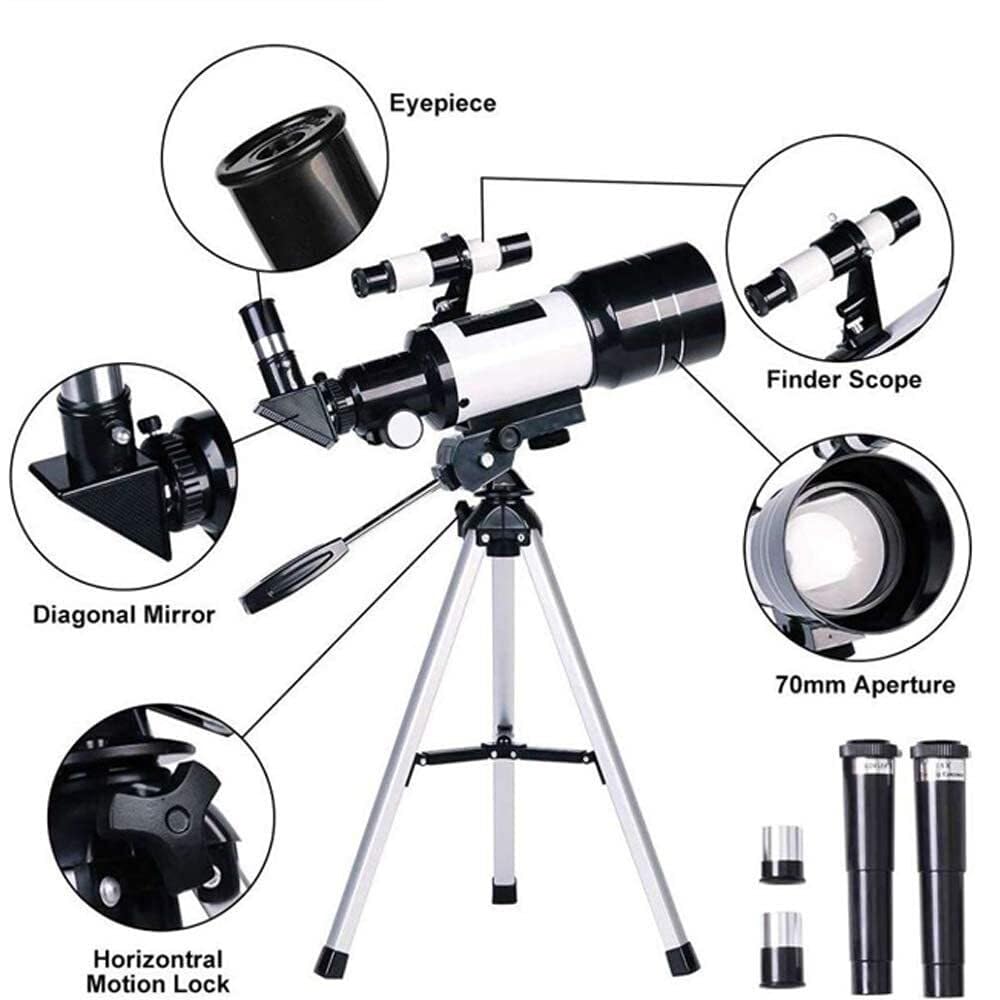 Astronomical Telescope Teleskop refraktorowy Teleskop astronomiczny Statyw Teleskop dla początkujących Obserwowanie gwiazd Przenośny teleskop astronomiczny dla początkujących Teleskop astronomiczny