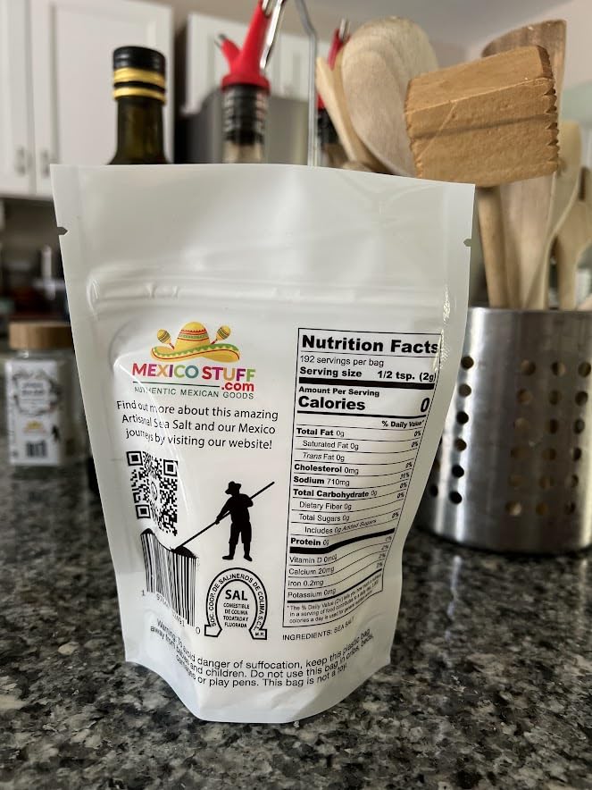 Miniatura 4 de Artisenal - Sal marina baja en sodio, paquete de 16 onzas