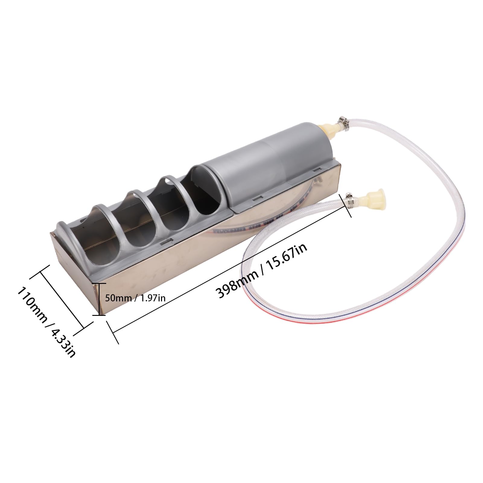 Haofy Abbeveratoio Automatico per Polli, Valvola a Galleggiante in | Acciaio Inox, Porte Multiple, Attacco Tubo, Abbeveratoio per Anatre e Oche