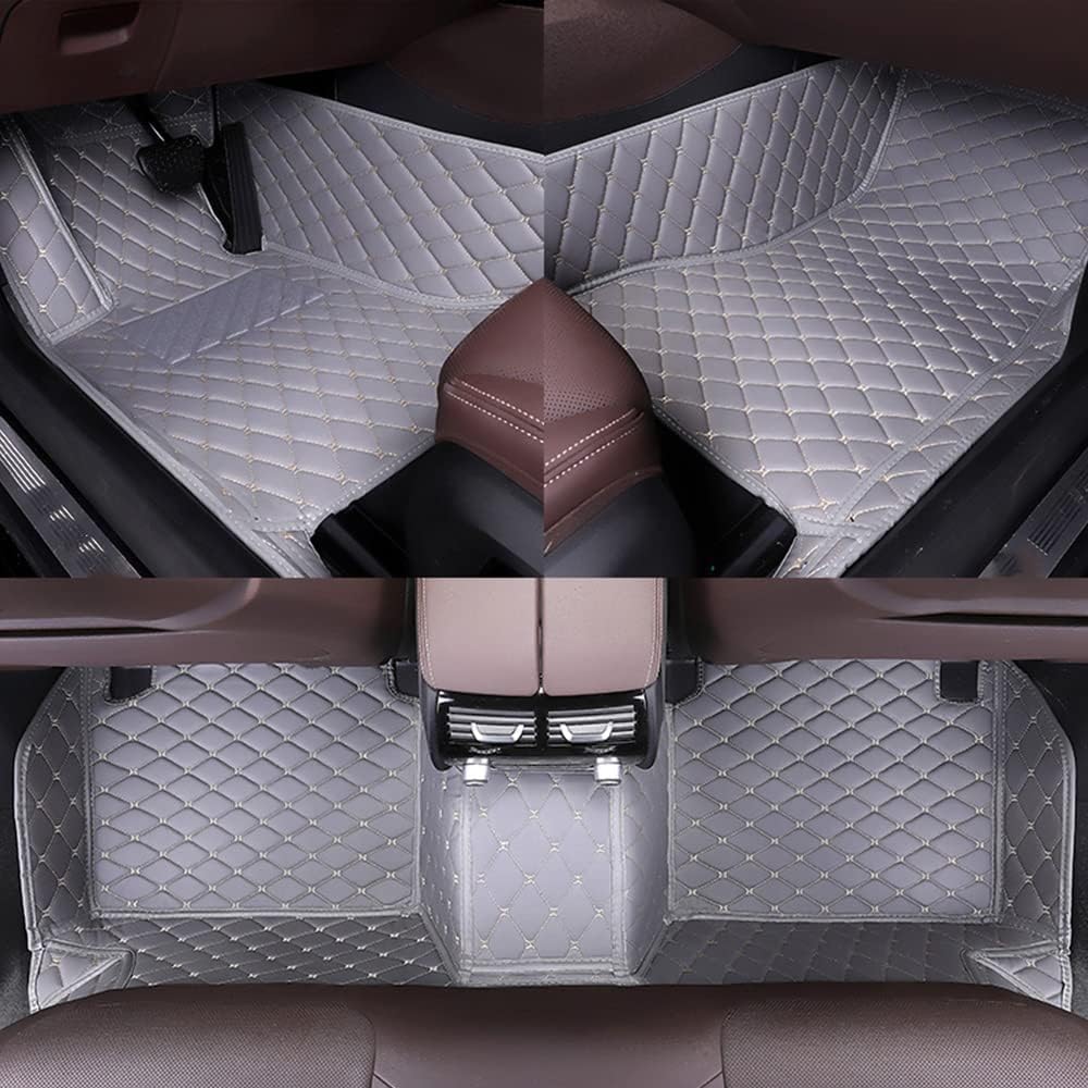 HAIT Car Floor Mats Leather Floor Mats for Skoda Superb III 3V 2016 2017 2018 2019 2020 2021 2022 (RHD) All-Weather Floor Mats Set Accessories Non Slip Car Carpet