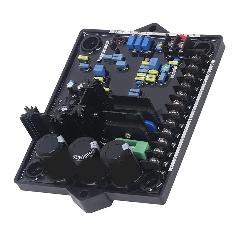 Regulador de voltaje del generador automático AVR R180 para generadores sin escobillas con para pmg, voltaje de entrada de 180-530 V, controlado por PID para funcionamiento en paralelo, carcasa de
