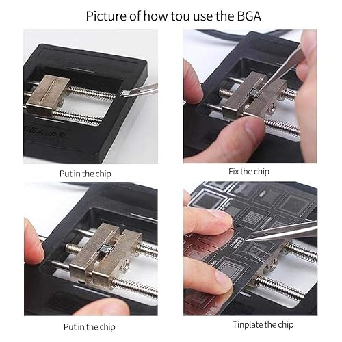 Miniatura 5 de Kit de abrazadera de pistola de aire caliente, pistola de aire caliente y plataforma de soporte de pistola de calor de mano de escritorio para