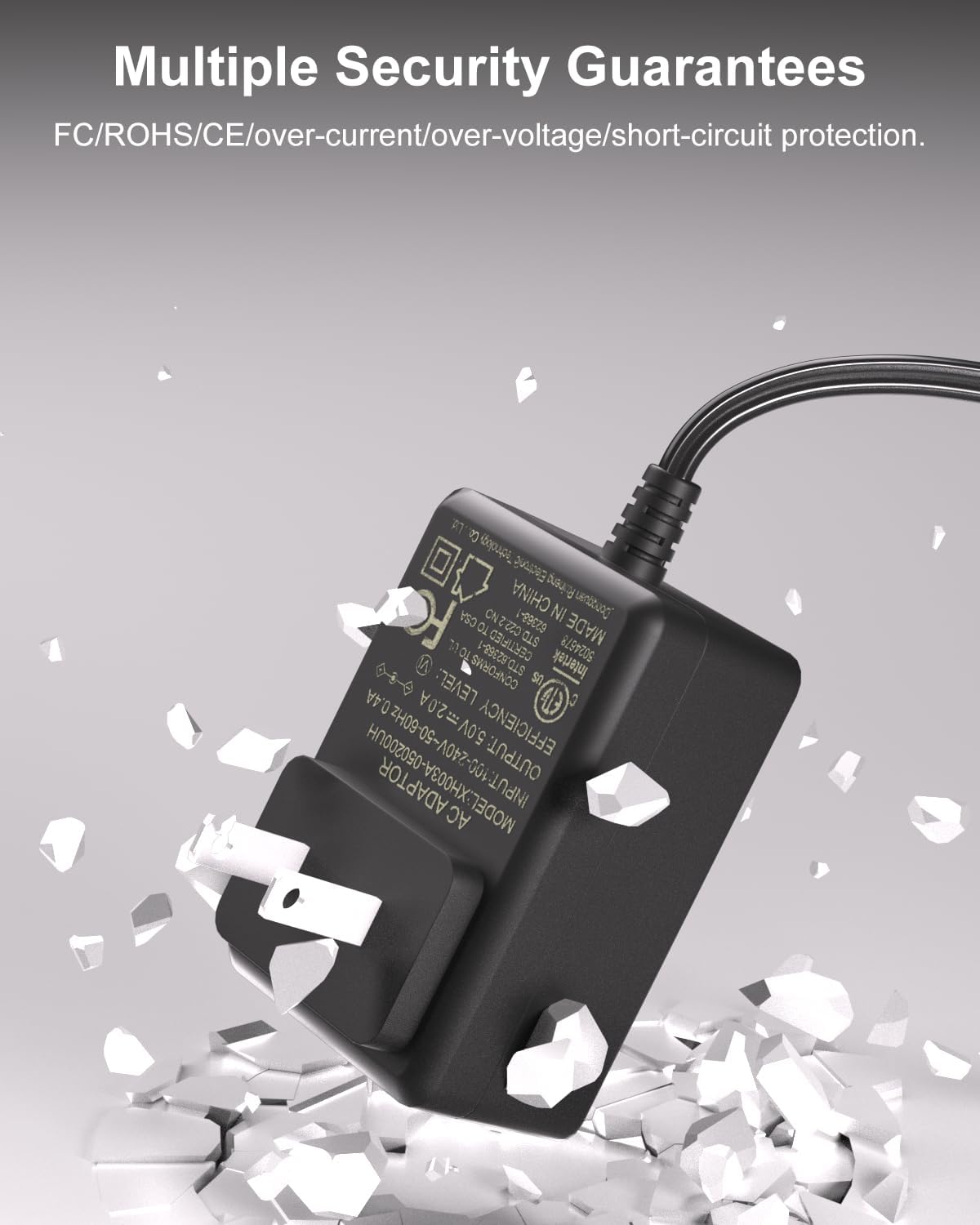 Charger Compatible for HelloBaby Camera Monitor HB30 / HB66 / HB50 / HB6550,Ring Stick Up Cam Battery/Plug-in 3rd Gen/2nd Gen & Ring Pan Tilt Replacement Adapter Power Cord 5V