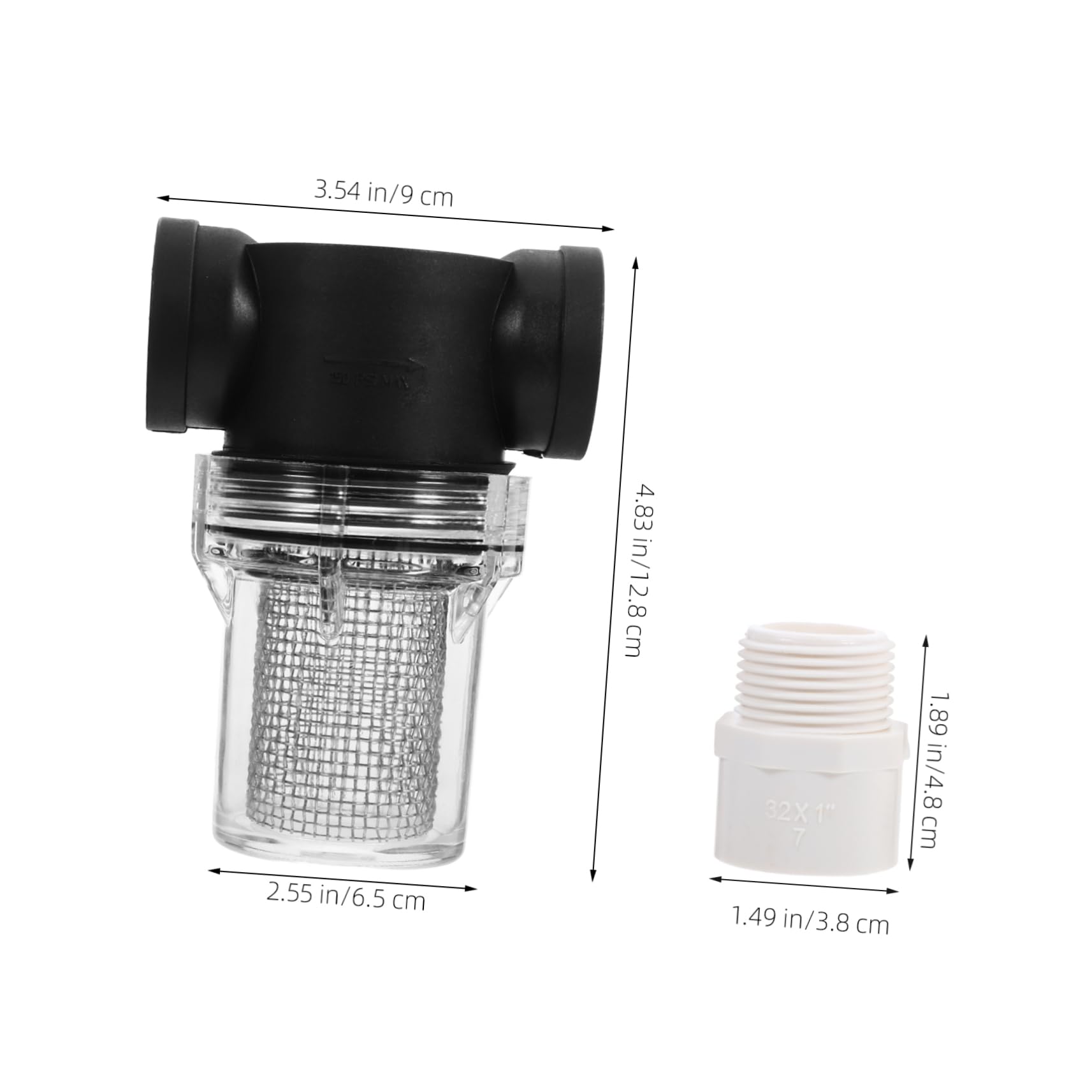 OUNONA 4 Pièces Filtre À Eau Filtres Purificateur D'Eau Filtre De Pipeline Système De Filtration D'Eau Purificateur D'Irrigation De Jardin Adoucisseur D'Eau Pour L'Eau Dure Filtre De