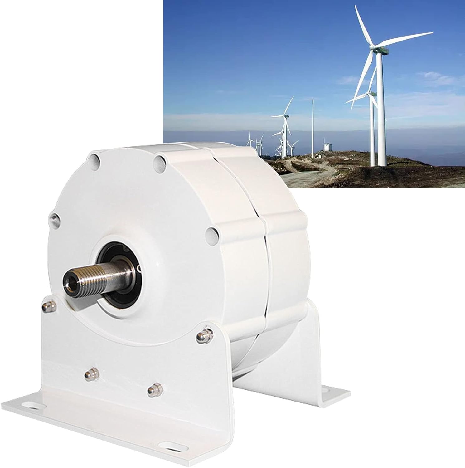 Three Phase AC Permanent Magnet Generator 400W 500W 600W 800W, Rare Earth NdFeB Brushless Electric Motor, Household Small Water Power Wind Power Turbine,400W-24V