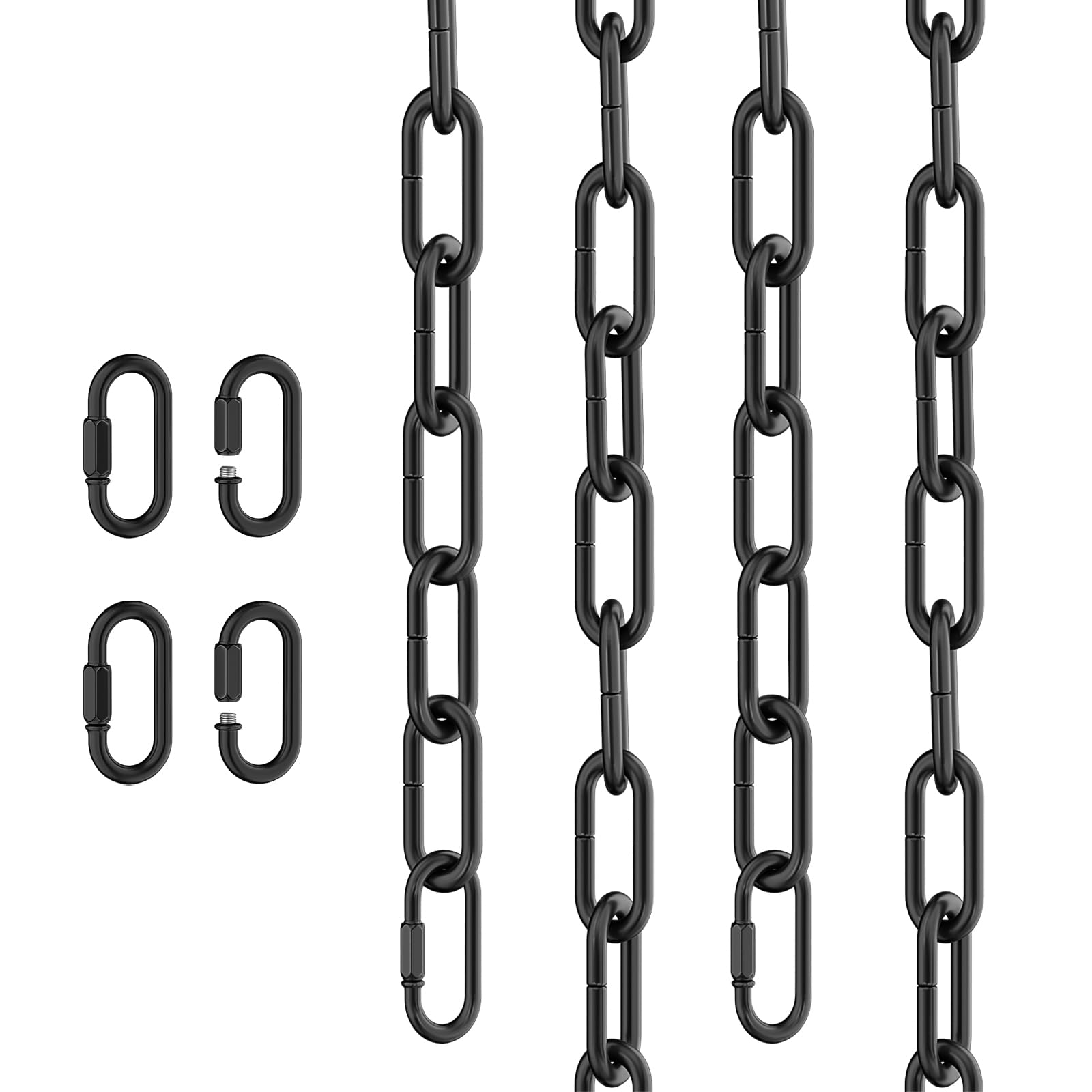 6 Feet Industrial White Light Fixture Chain, Adjustable Metal Pendant Chandelier Chain Extension with Detachable Link, Maximum Load is 66 Pounds — Amazon image 16