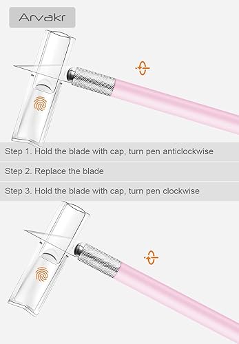 Miniatura 3 de Cuchillo de pasatiempos para manualidades, cuchillo Exacto, 2 cuchillos y 60 cuchillas con una bolsa, cuchillo de corte de precisión para cortar