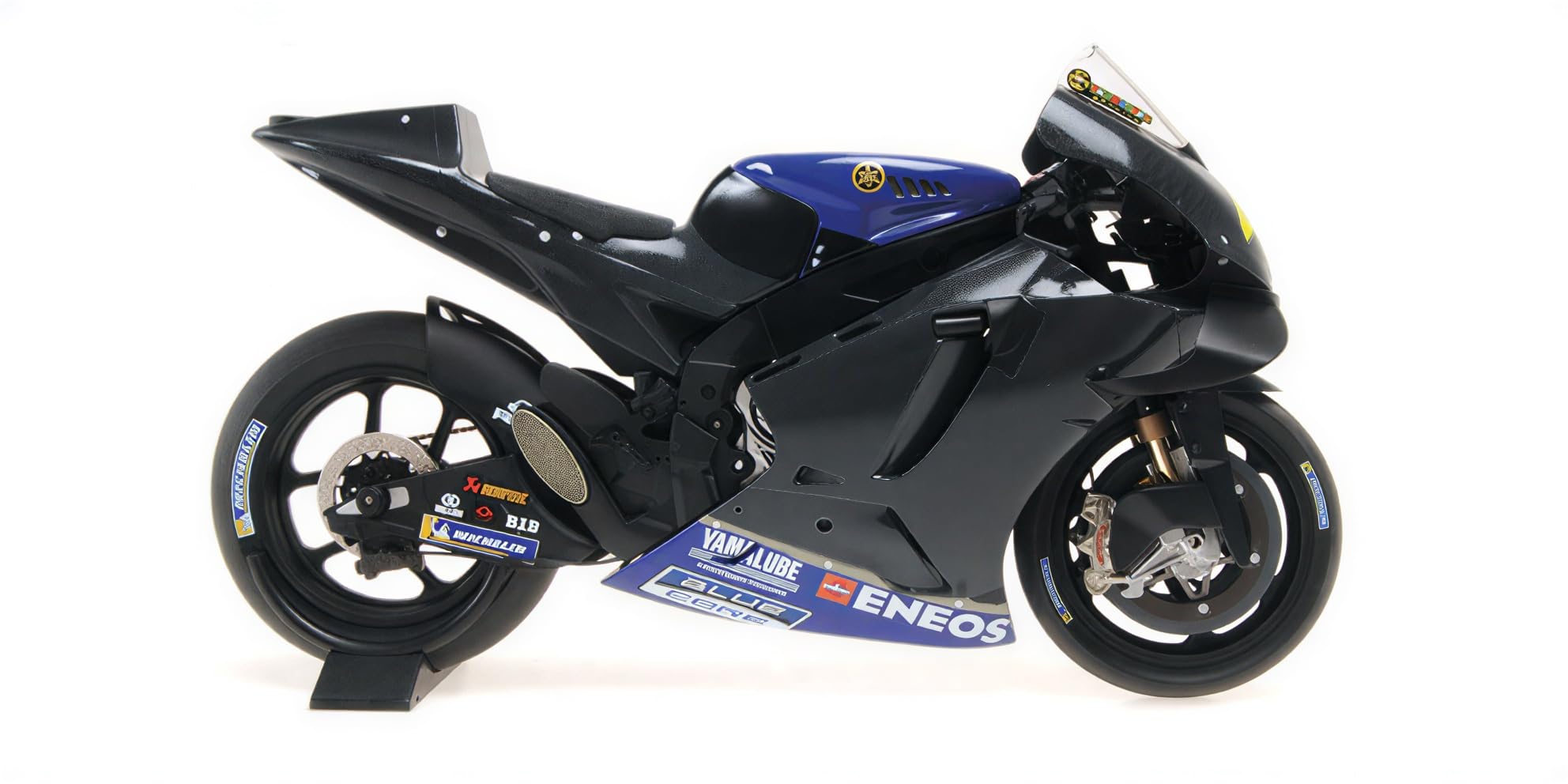 Minichamps 122203946 YZR-M1-Monster Energy Yamaha MotoGP-Valentino Rossi-Test Brno July 2019 Auto in miniatura da collezione, multicolore