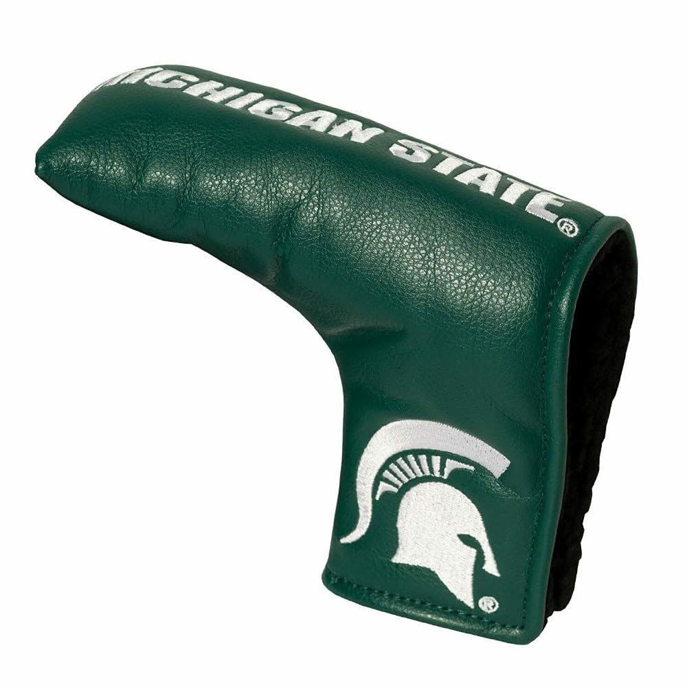 Team Golf NCAA Michigan State Spartans Vintage Blade Putter Cover Golf Club Vintage Blade Putter Headcover, Form Fitting Design, Fits Scotty Cameron, Taylormade, Odyssey, Titleist, Ping, Callaway