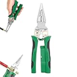 Wire Stripping Pliers - 8 in 1 Multi-Function Electric Tool for Cutting, Pulling, Scraping & Pressing Wires with Voltage Test