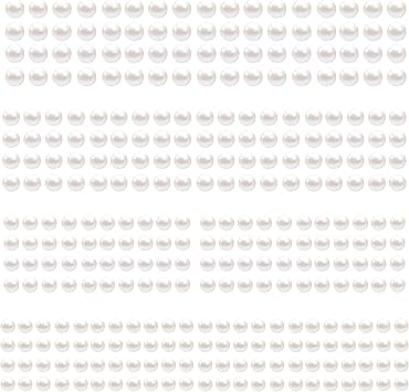 LOMIMOS 3090 Pcs Pearl Stickers,4 Size Self Adhesive White Flat Faux Back Pearl Embellishment Stickers Sheet for Face Beauty Makeup Hair Nail Phone DIY Craft Decor, 3/4/5/6mm