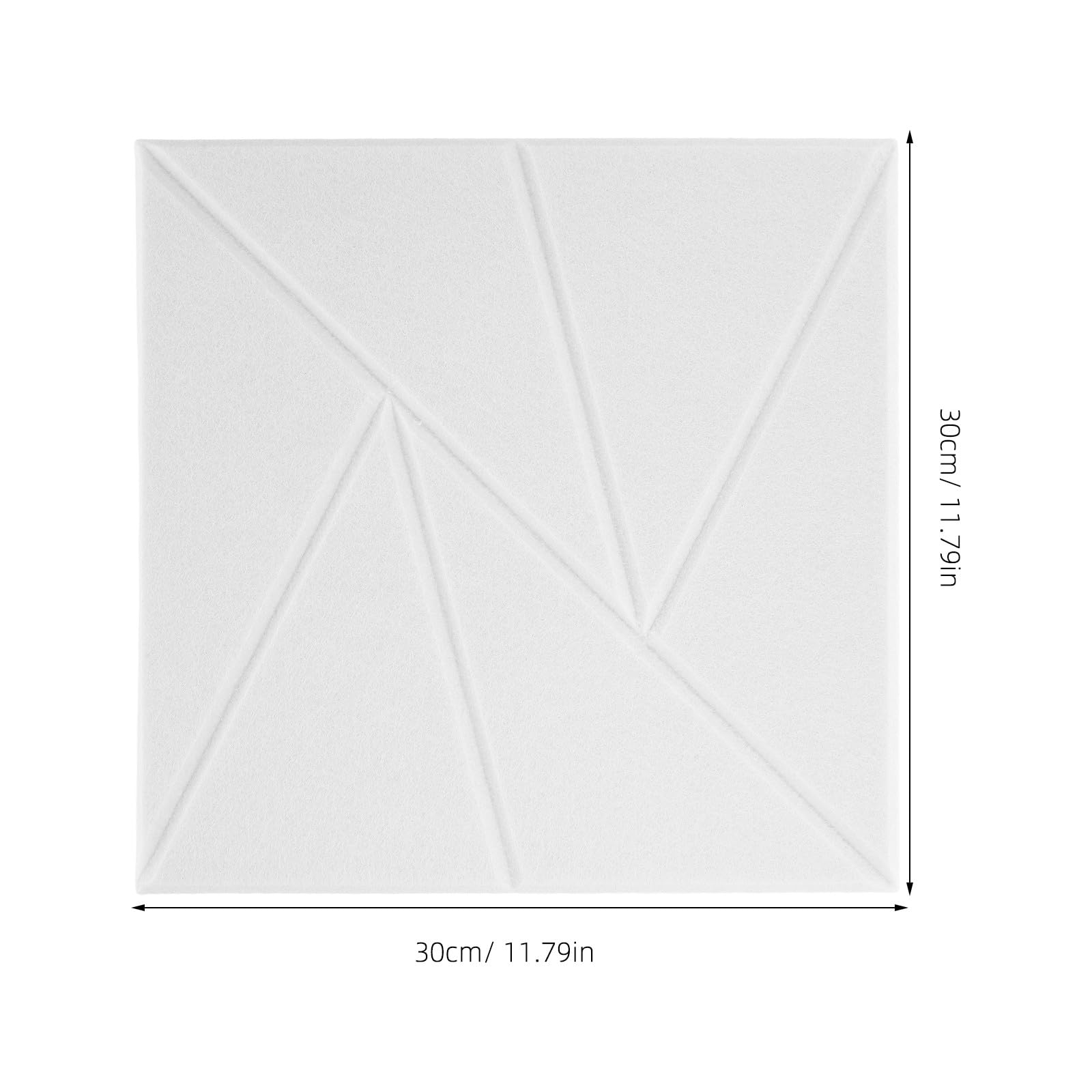 Toyvian Pannelli Insonorizzanti Bianco in Poliestere Autoadesivi e Adattamento Flessibile alle Pareti Confezione da 12 30x30cm Alta Densità per Studio