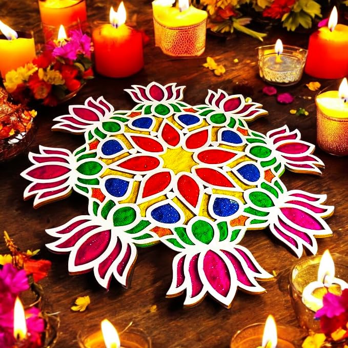 Buy Rangoli Colour Powder Tube Kit, Diwali Decoration Items Bottles ...