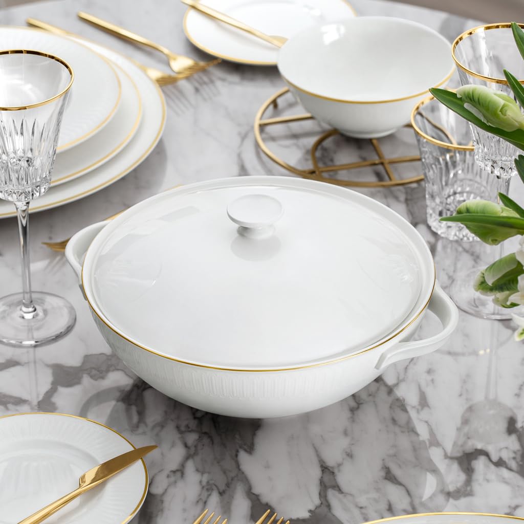 Villeroy & Boch Château Septfontaines Bowl White/Gold, 2.2 L