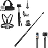 Action Camera Accessories Kit Compatible with GoPro Hero 13 12 11 10 9 8 7 Insta360 AKASO EK7000 Brave 4 Brave 7 LE DJI Osmo ODDV Action Camera