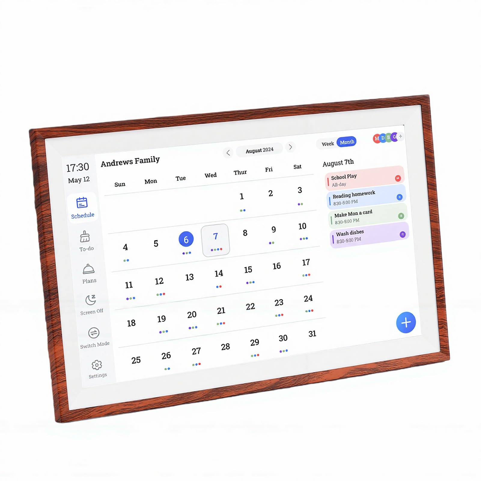 15,6 Zoll Smarter Digitaler Kalender, Elektronischer (EU-Stecker)