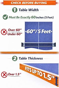 Tinos Premium Table Tennis Net & Post | Ping Pong Net with Pro Adjustments