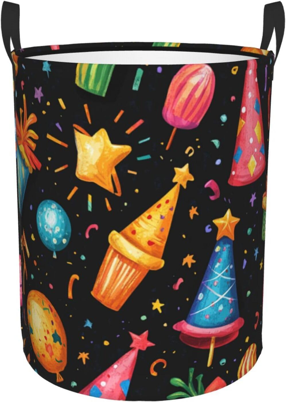 Colorful Party Gifts Laundry Hamper, 1pc 62.8l, 15.7×19.6in
