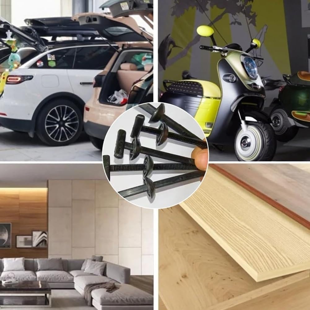 Nylon Universal Cable Tie Buckle, Heavy Duty Self-Locking Zip Ties Holder with Pin & Button Design, Multipurpose Plastic Cable Ties Tool for Car Repair, UV Resistant Zipties for Auto Fixing(100pcs) - Image 7