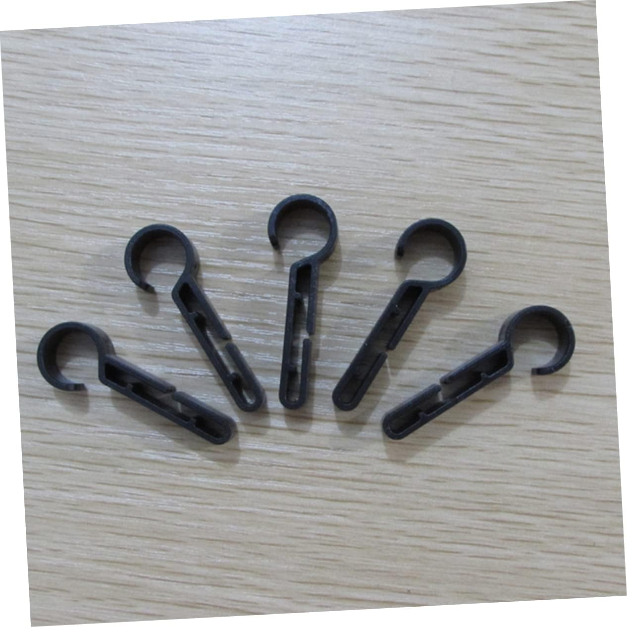 8pcs Helmet Headlamp Clasp Retainers Easy to Install Black Fasteners Prevent Sliding for Safety Helmets and Hard Hats