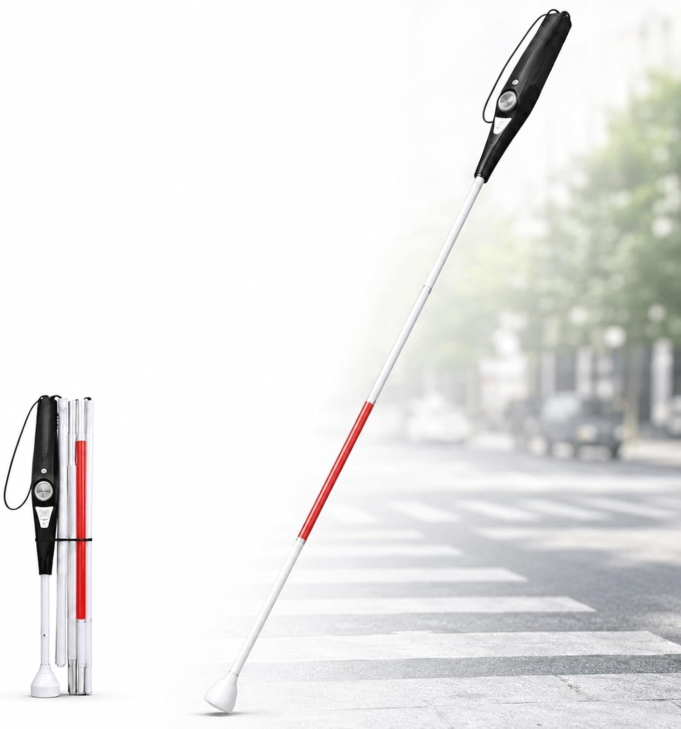 Smart Electronic Blind Cane, Intelligent Telescopic Blind Cane
