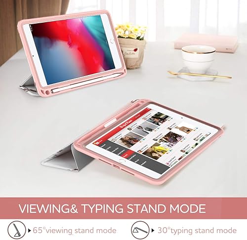 Miniatura 10 de SURITCH Funda para iPad Mini 4iPad Mini 5, Protector de pantalla integradoEncendidoapagado automáticoSoporte para lápicesFunda de piel ligera con