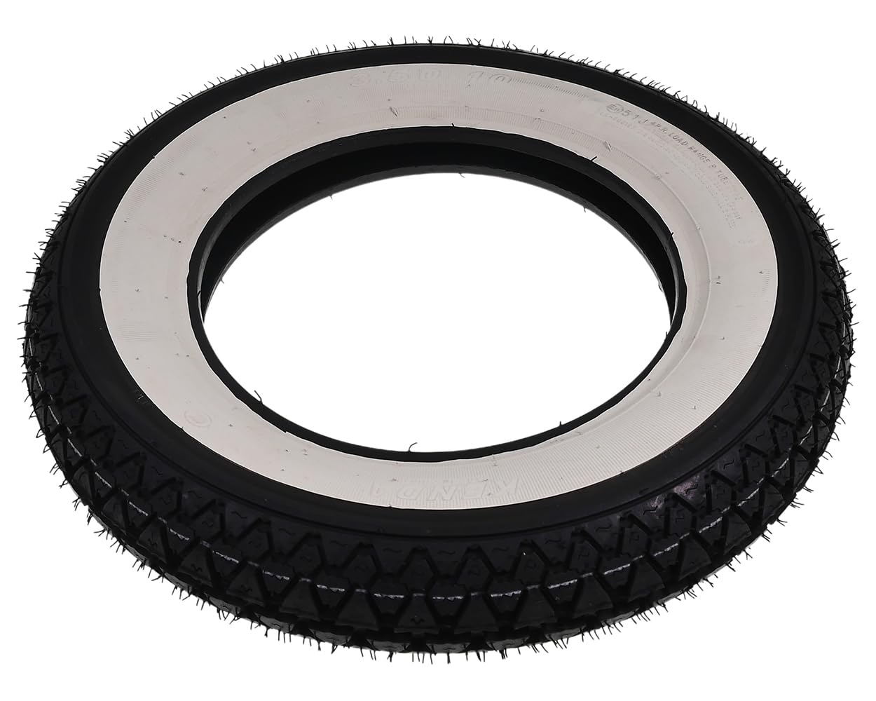 Pneu mural blanc Kenda 3,50-10" 4PR 51J pour scooter Chine, Hercules CV, Honda Dax 50 ST70 ZB50 Monkey