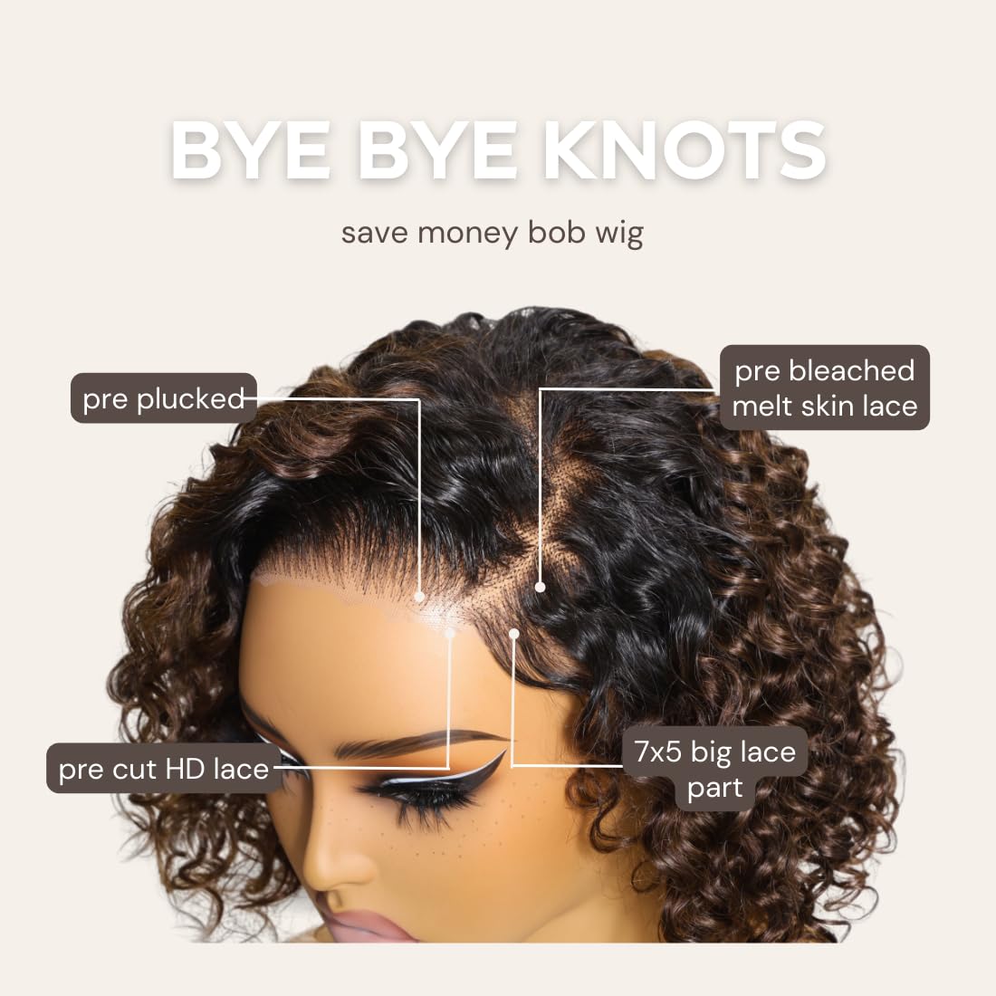 10 Inch Short Bob Human Hair Wig Glueless Lace Closure Pre Plucked Amazon.com : Wear and Go Glueless Bob Wigs Human Hair Pre  main image 2
