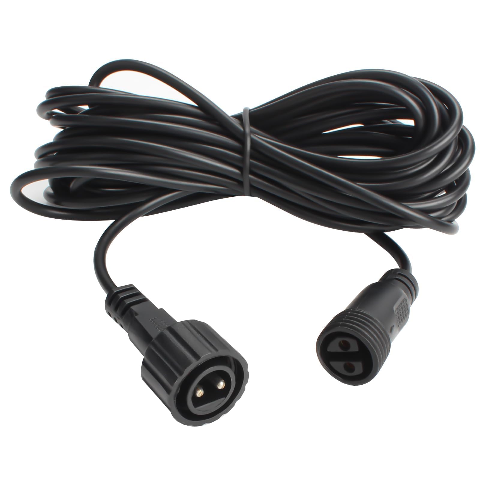 Duewot Waterproof Extension Cord, 2 Pin Outdoor Extension Cable with Male and Female Connectors, Wire for Duewot Solar Outdoor String Strip Lights Garden lamp(9.8ft)
