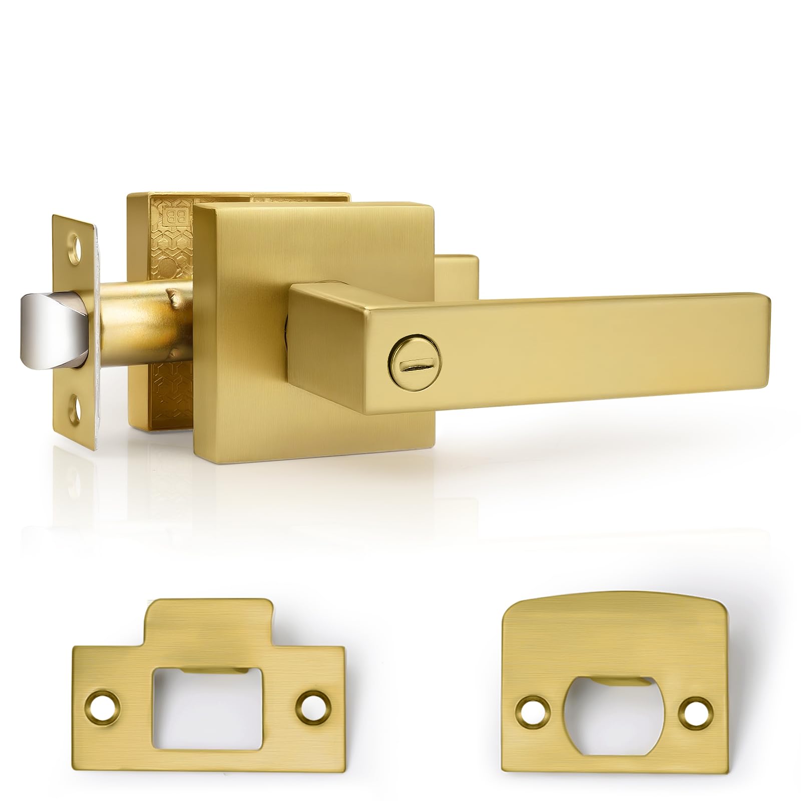 Probrico Gold Interior Door Handles with Lock