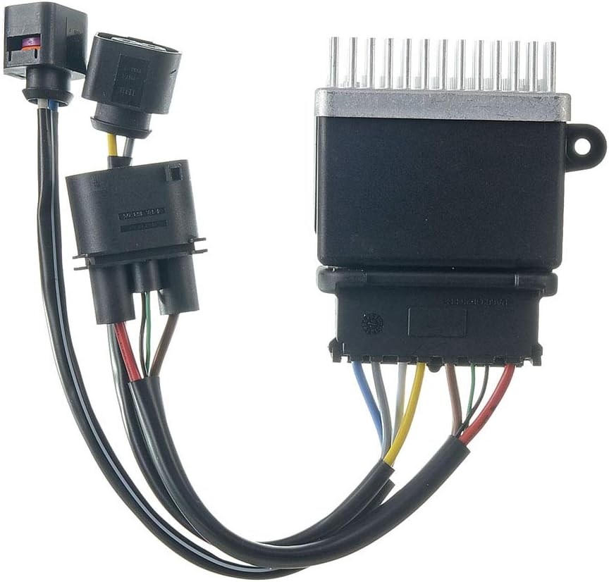 A-Premium Engine Radiator Cooling Fan Control Module Compatible with Audi A4 (Quattro) 2009-2016, A5 (Quattro) 2010-2016, Q3 (Quattro) 2015-2018, A6 2012-2017, Q5 2010-2017, A7 Quattro, allroad