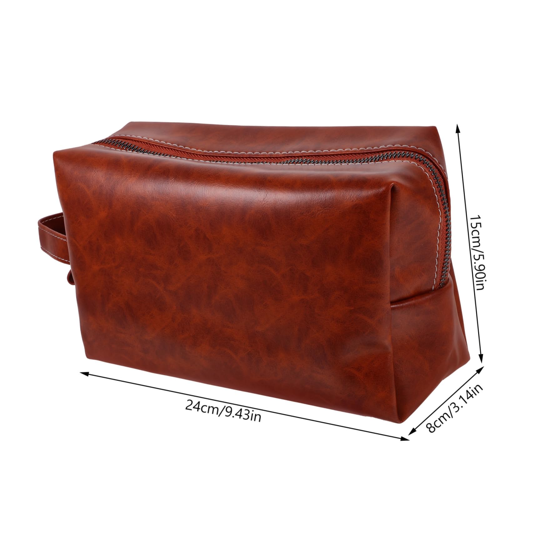 Kit de Maquillaje Neceser Vintage de Cuero PU para Hombres y Mujeres, Ligero Gran Capacidad, Adecuado para Viajes y Almacenamiento de Artículos de Tocador