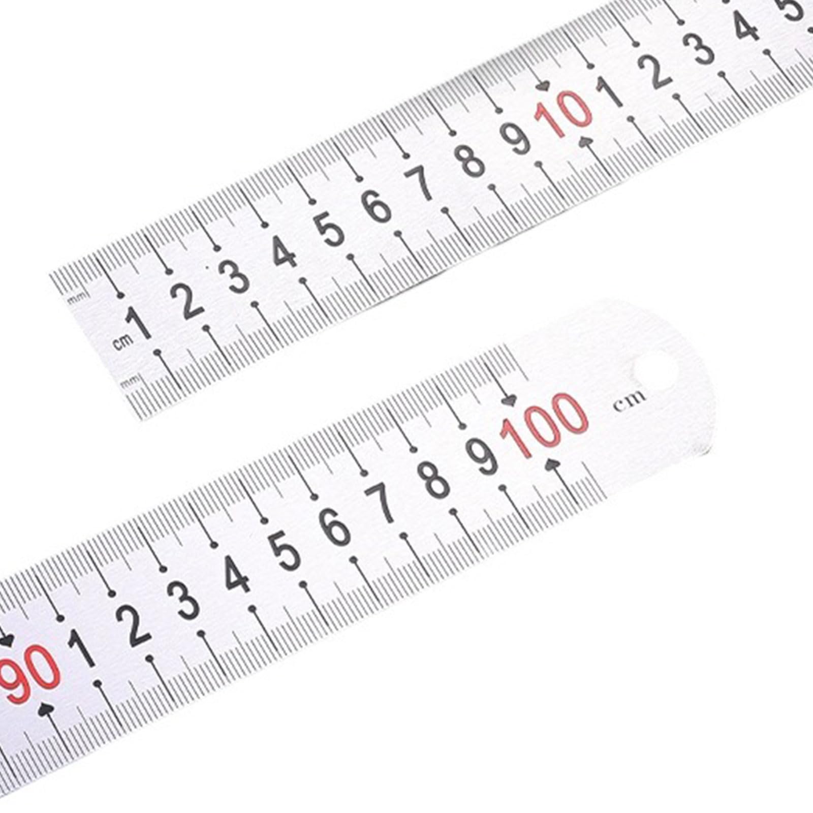 Stainless Steel Ruler Geometry Drafting Inches and Centimeters Double Scale Math Measuring for Drawing Stainless Steel Measuring Tool