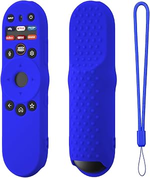 Hi Color Remote Cover for Vizio TV Remote XRT270 Smart TV Remote 2023, Silicone Vizio Remote Control Case Cover for VIZIO XRT270 Silicone Sleeve with LanyardBlue