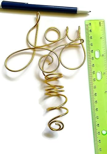 Miniatura 3 de Mini decoración de árbol de palabras de alambre Joy para árboles pequeños