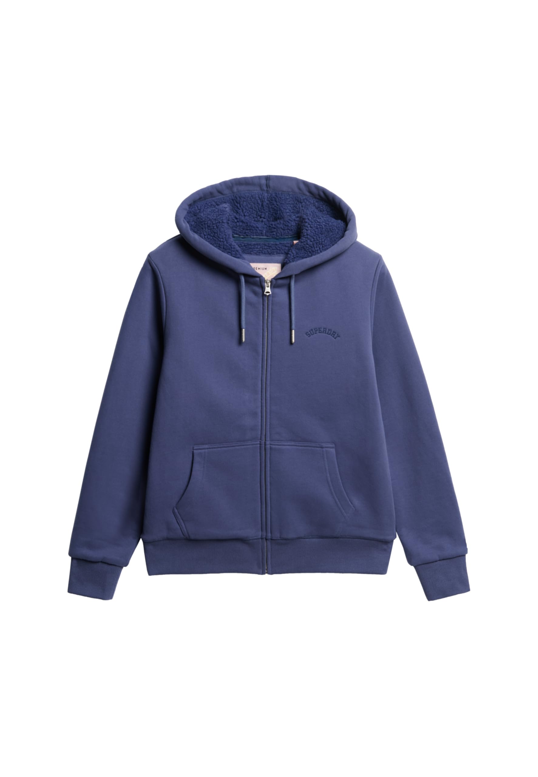 Superdry Women's Mariner Navy Borg Lined Full Zip Hoodie - 14