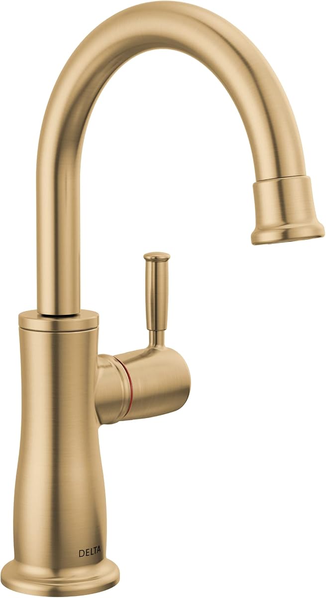 GRIFO DELTA Dispensador de agua caliente instantáneo tradicional, Champagne Bronze